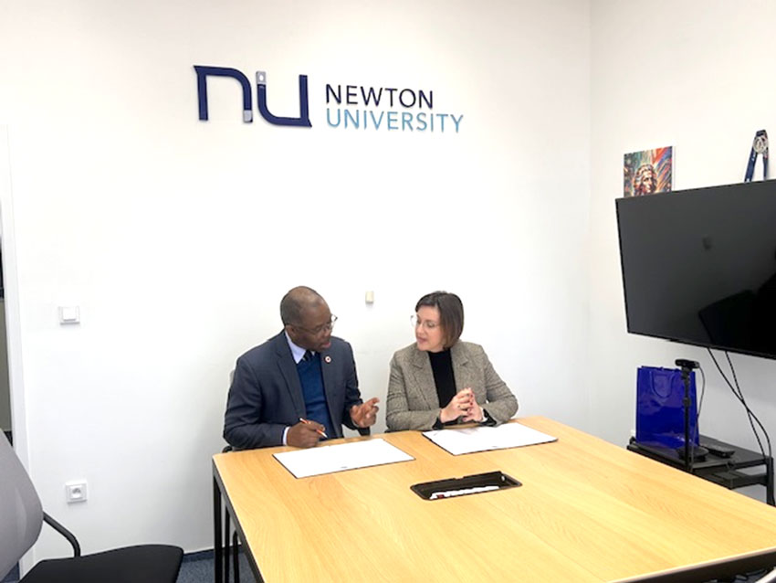 Danubius International University, Romania establishes partnership with Newton University, Prague