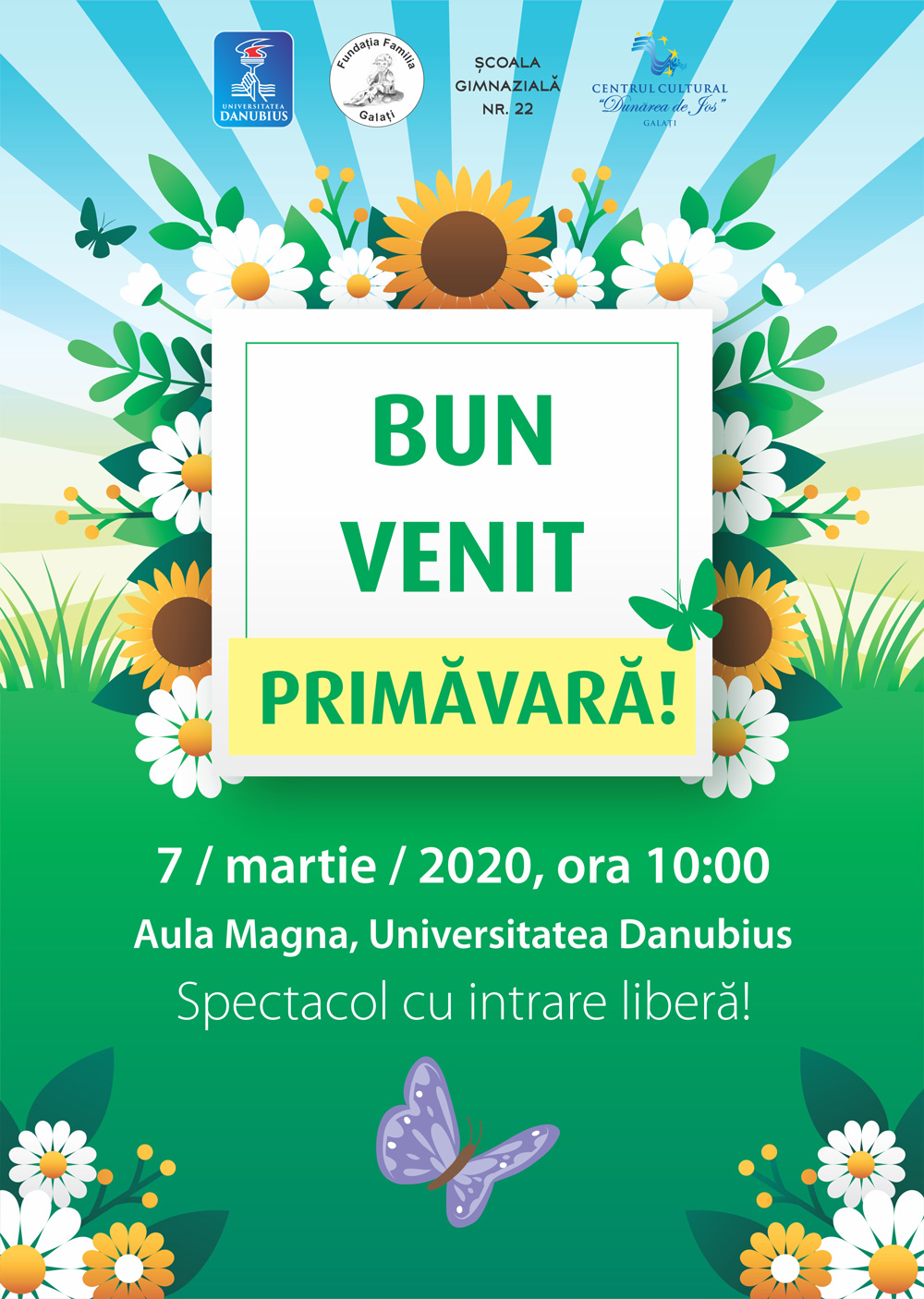 SPECTACOL CU INTRARE LIBERA! BUN VENIT, PRIMAVARĂ! 